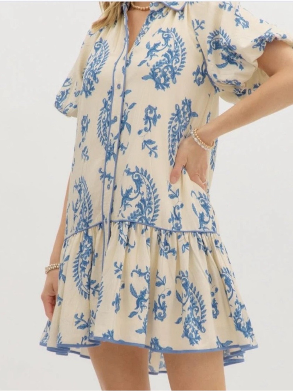 Entro Blue Mini Dress